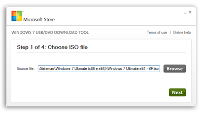 win7 usb dvd 01 - Como instalar o Windows 7 pelo Pendrive