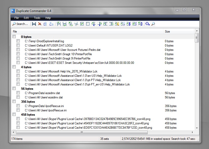 dc 1 - Elimine arquivos duplicados com - Duplicate Commander