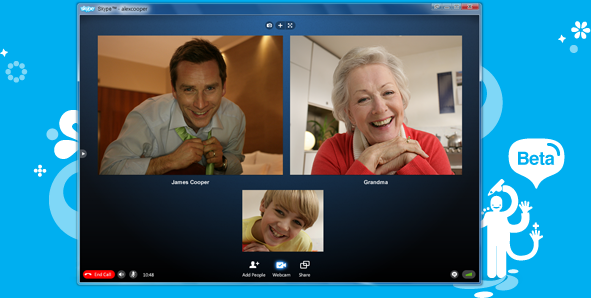 download 50 beta header - Skype 5 Beta 2, vídeo entre 10 pessoas
