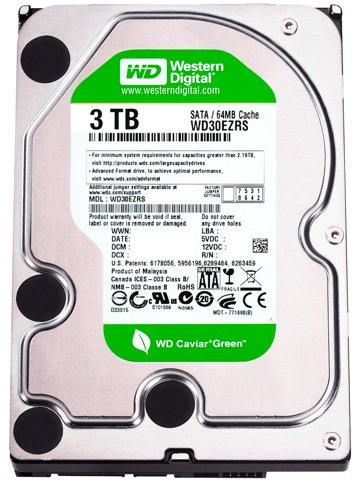 wd caviar green 3tb - Western Digital lança HD de 3 TB