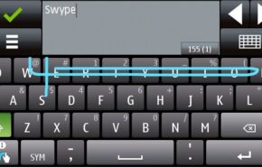 O popular teclado táctil Swype agora no Symbian^3.