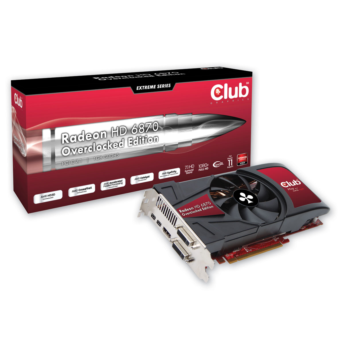 CGAX 68724O - Club 3D Lança Radeon HD 6870 com Overclock