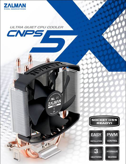 Cooler CNPS5X SZ - Zalman Lança Cooler CNPS5X SZ
