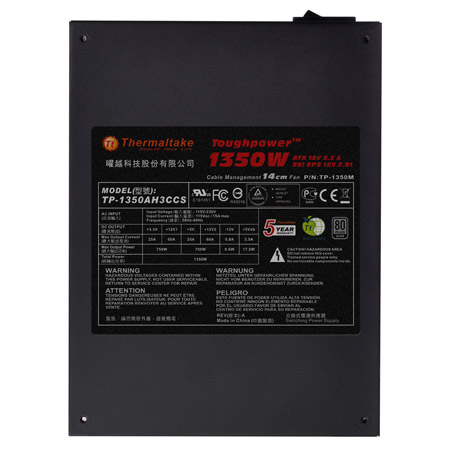 Thermaltake Toughpower 1.350W 5 - Thermaltake Lança Fonte Toughpower de 1.350W