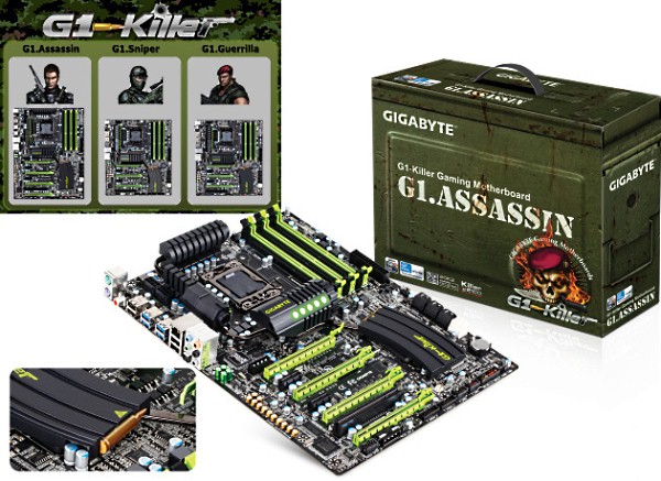 Gigabyte G.Killer Series2 - Novas Placas mãe da Gigabyte: G1.Guerrilla, G1.Assassin e G1.Sniper reveladas - #CES2011