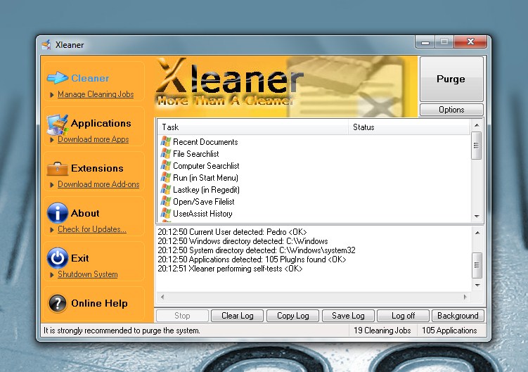 xleaner 1 - Xleaner – Limpeza de disco mais profunda