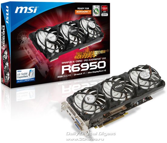 MSI Radeon HD 6950 with acxtreme 1 dh fx57 - Nova Radeon HD 6950 de MSI com Artic Cooling Accelero