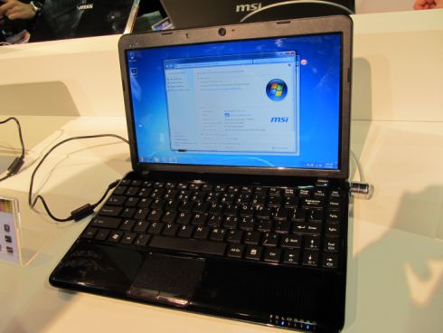 netbook msi u270 - MSI Wind U270 com AMD Fusion