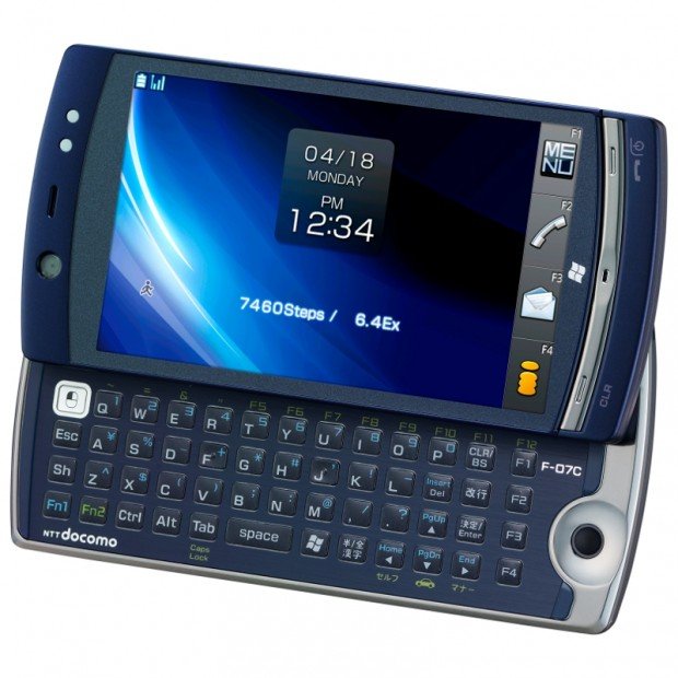 fujitsu 620x620 - 'Fujitsu LOOX F-07C' é o primeiro telefone com Intel Atom e dois sistemas: Windows 7 e Symbian