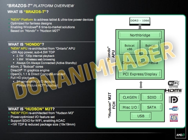 9b - AMD Brazos-T para tablets dentro de um ano