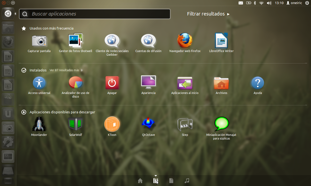 Dash aplicaciones - Já esta disponível o novo Ubuntu 11.10