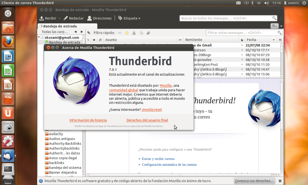 thunderbird - Já esta disponível o novo Ubuntu 11.10