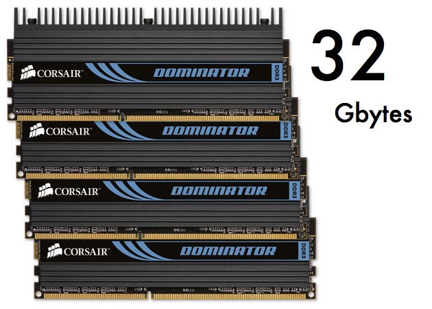 corsair dominator 32 - Corsair lança kits DDR3 Dominator e Vengeance de 32 Gbytes