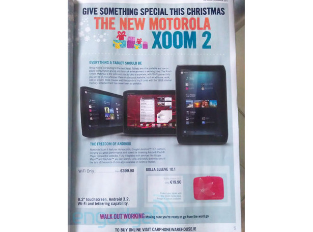 motorola xoom 2 carphone warehouse 0 - Tablet Motorola Xoom 2 aparece em um catálogo