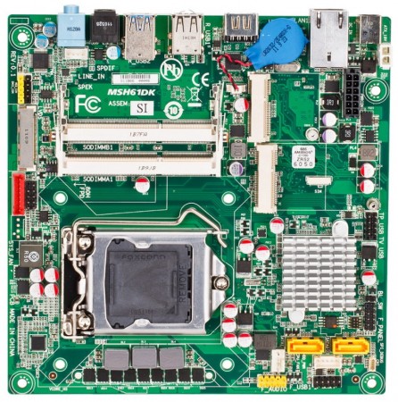 gigabyte msh61dk 011 446x450 - GIGABYTE apresenta sua placa mini-ITX MSH61DK para Intel Sandy Bridge