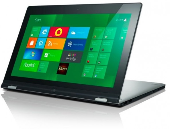 ideapad yoga 593x450 - CES 2012 - Lenovo IdeaPad Yoga, o notebook contorsionista com Windows 8.