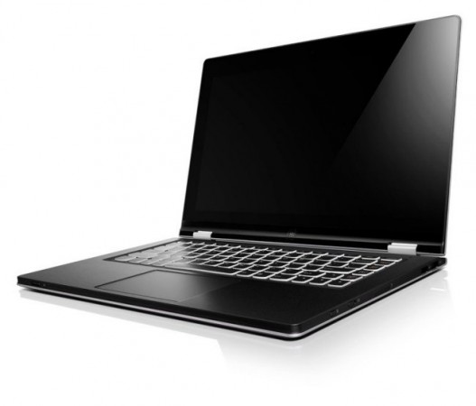 ideapad yoga portatil 527x450 - CES 2012 - Lenovo IdeaPad Yoga, o notebook contorsionista com Windows 8.