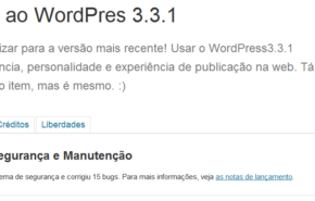 Atualização de segurança no WordPress 3.3.1