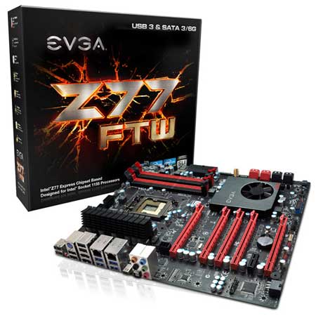 EVGAFTWZ77 2 - Placa Mãe EVGA FTW Z77 para Ivy Bridge