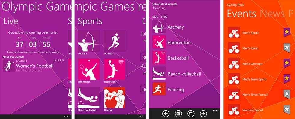 London2012OfficialApp - Lançada a nova app dos Jogos Olímpicos de 2012 para WP