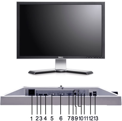 dell 2408wfp - Monitor Dell 2408WFP de 24 polegadas com DisplayPort
