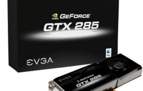 Uma GeForce GTX 285 Mac Edition assinada pela eVGA