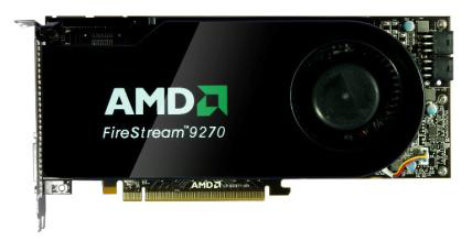 firestream 9270 - AMD FireStream 9270, com RV770 e 2 GB GDDR5.