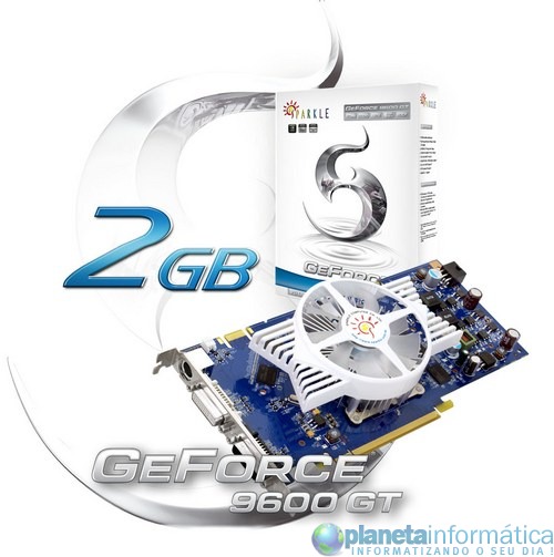geforce 9600gt 2gb - GeForce 9600 GT com 2 GB de memória da Sparkle