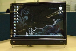 HP lança PC com tela de TOQUE