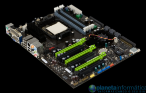 Primeiras imagens da nova placa mãe nForce 980a SLI de NVIDIA