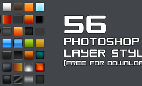 56 layer styles do Photoshop para download