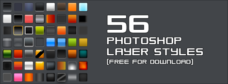 photoshop layer styles - 56 layer styles do Photoshop para download