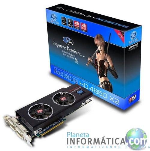 sapphire 4850 x2 - Sapphire apresenta oficialmente a sua Radeon HD 4850 X2