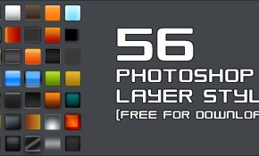 56 layer styles do Photoshop para download