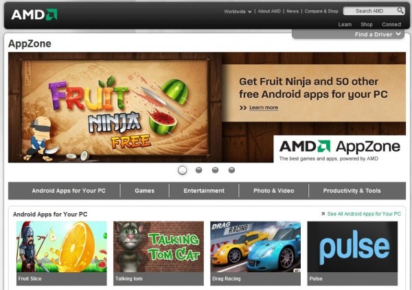 AMD AppZone Player 600x423 - AMD AppZone, jogos e aplicações do Android no seu PC