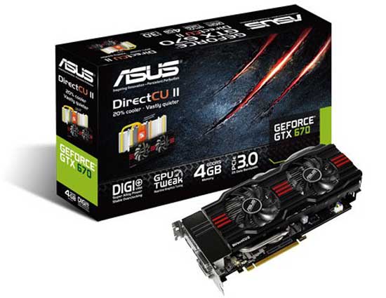ASUS GTX 670 4GB - ASUS anuncia nova gráfica GeForce GTX 670 4GB